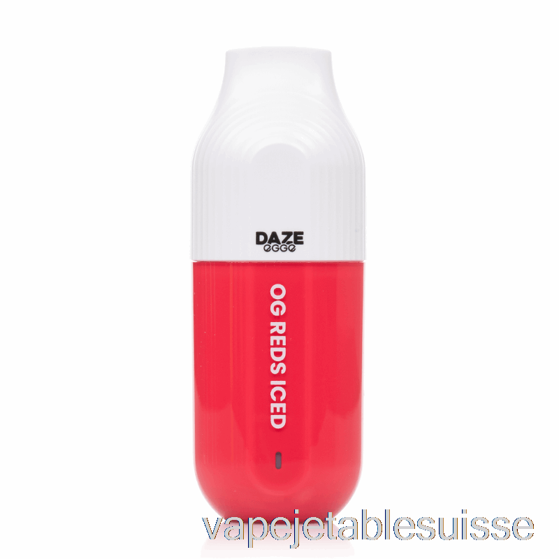 Vape Suisse 7 Daze Egge 3000 Jetables Et Rouges Glacés